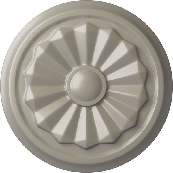 Ekena Millwork Olivia Ceiling Medallion (Fits Canopies up to 2 1/8"), Hand-Painted Pearl White, 7 7/8"OD x 1 1/8"P CM07OLPWS - main